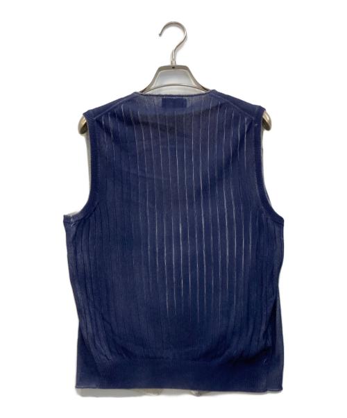 Settefili Cashmere（セッテフィーリ カシミア）Settefili Cashmere (セッテフィーリ カシミア) ベスト ネイビー サイズ:48 未使用品の古着・服飾アイテム
