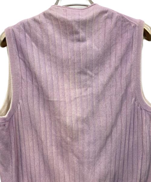 Settefili Cashmere（セッテフィーリ カシミア）Settefili Cashmere (セッテフィーリ カシミア) ベスト ラベンダー サイズ:50 未使用品の古着・服飾アイテム