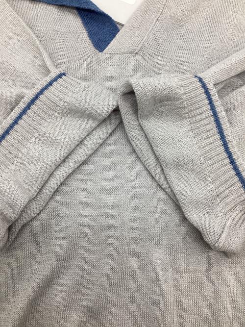 Settefili Cashmere（セッテフィーリ カシミア）Settefili Cashmere (セッテフィーリ カシミア) ポロシャツ グレー サイズ:SIZE 52の古着・服飾アイテム