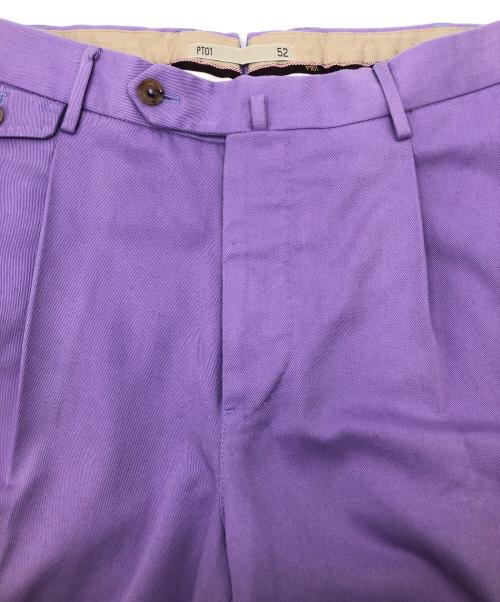PT01（ピーティーゼロウーノ）PT01 (ピーティーゼロウーノ) パンツ the DRAPER ラベンダー サイズ:52の古着・服飾アイテム