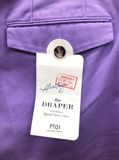 PT01（ピーティーゼロウーノ）PT01 (ピーティーゼロウーノ) パンツ the DRAPER ラベンダー サイズ:52の古着・服飾アイテム