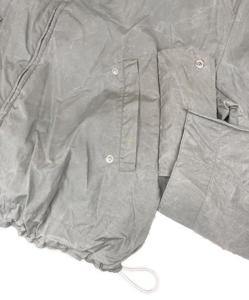 KENZO（ケンゾー）KENZO (ケンゾー) Kanji Logo Back Coated Nylon Zip Hoodie チャコールグレー サイズ:M 未使用品の古着・服飾アイテム