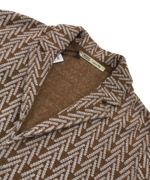 MAURIZIO BALDASSARI（マウリツィオバルダサーリ）MAURIZIO BALDASSARI (マウリツィオバルダサーリ) ニットジャケット キャメル サイズ:46の古着・服飾アイテム