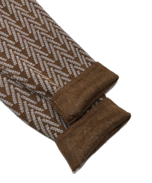 MAURIZIO BALDASSARI（マウリツィオバルダサーリ）MAURIZIO BALDASSARI (マウリツィオバルダサーリ) ニットジャケット キャメル サイズ:46の古着・服飾アイテム