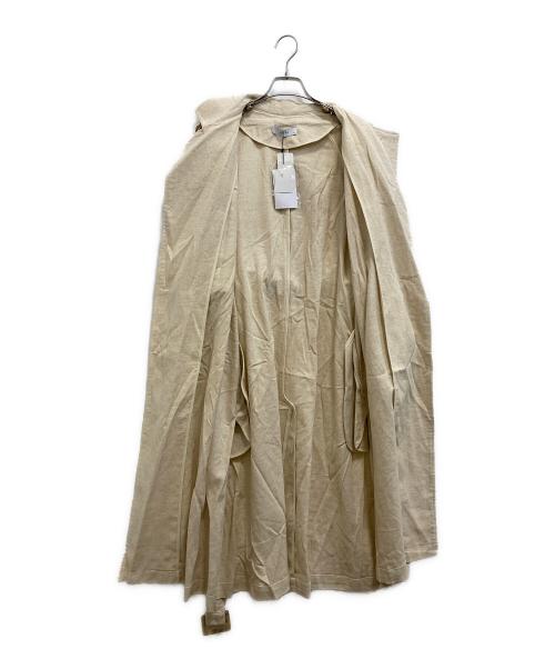 OSKER（オスカー）OSKER (オスカー) リネンブレンドトレンチコート アイボリー サイズ:SIZE Sの古着・服飾アイテム