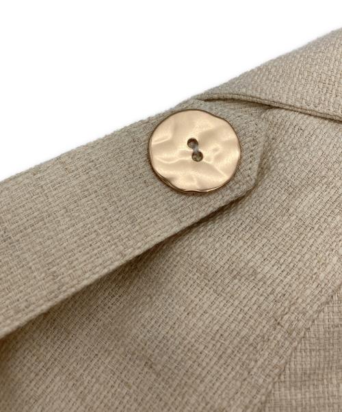 OSKER（オスカー）OSKER (オスカー) リネンブレンドトレンチコート アイボリー サイズ:SIZE Sの古着・服飾アイテム