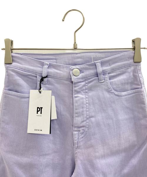 PT TORINO（ピーティートリノ）PT TORINO (ピーティートリノ) フリンジカラーパンツ パープル サイズ:25 未使用品の古着・服飾アイテム