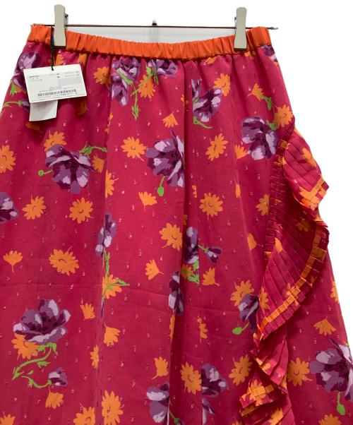 MUVEIL（ミュベール）MUVEIL (ミュベール) アネモネプリントスカート ピンク サイズ:38 未使用品の古着・服飾アイテム