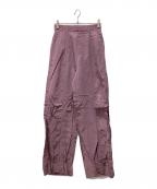 AKIRA NAKAアキラナカ）の古着「Bree front slit pants PU」｜パープル