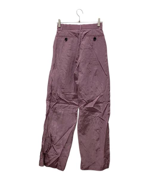 AKIRA NAKA（アキラナカ）AKIRA NAKA (アキラナカ) Bree front slit pants PU パープル サイズ:2の古着・服飾アイテム