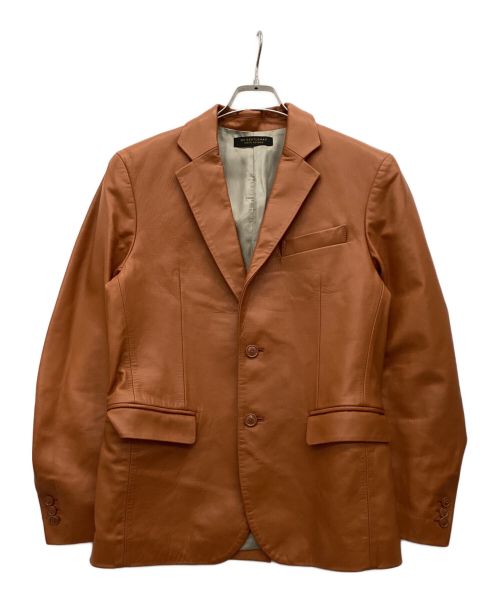 Mr.Gentleman（ミスタージェントルマン）MR.GENTLEMAN (ミスタージェントルマン) レザージャケット ブラウン サイズ:Lの古着・服飾アイテム