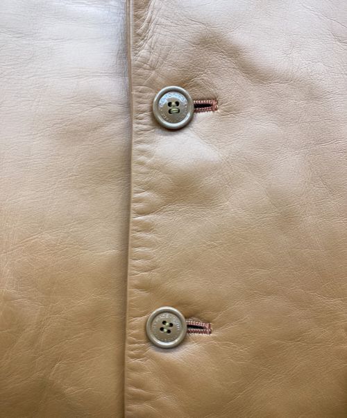 Mr.Gentleman（ミスタージェントルマン）MR.GENTLEMAN (ミスタージェントルマン) レザージャケット ブラウン サイズ:Lの古着・服飾アイテム