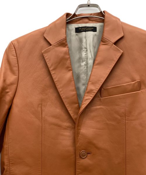 Mr.Gentleman（ミスタージェントルマン）MR.GENTLEMAN (ミスタージェントルマン) レザージャケット ブラウン サイズ:Lの古着・服飾アイテム