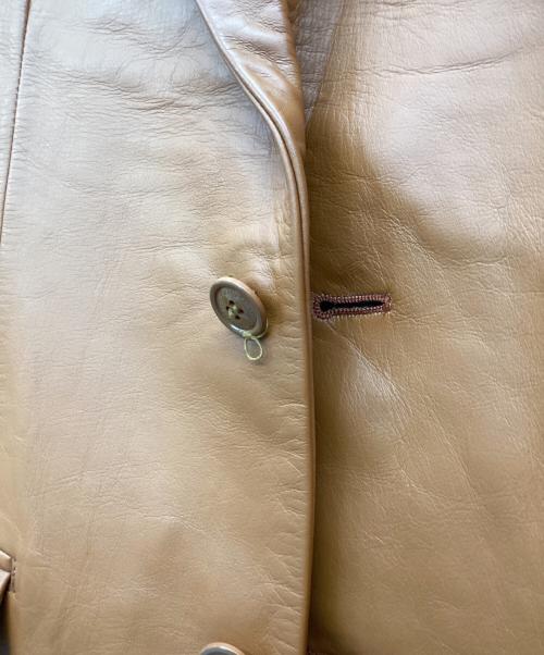 Mr.Gentleman（ミスタージェントルマン）MR.GENTLEMAN (ミスタージェントルマン) レザージャケット ブラウン サイズ:Lの古着・服飾アイテム