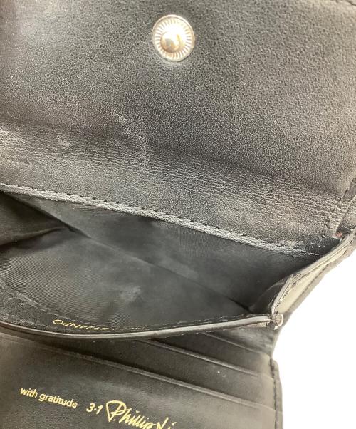 3.1 phillip lim（スリーワンフィリップリム）3.1 phillip lim (スリーワンフィリップリム) ALIX SMALL FLAP WALLET ブラックの古着・服飾アイテム