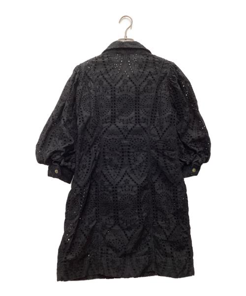 GANNI（ガニー）Ganni (ガニー) カットワークワンピース ブラック サイズ:SIZE 40の古着・服飾アイテム