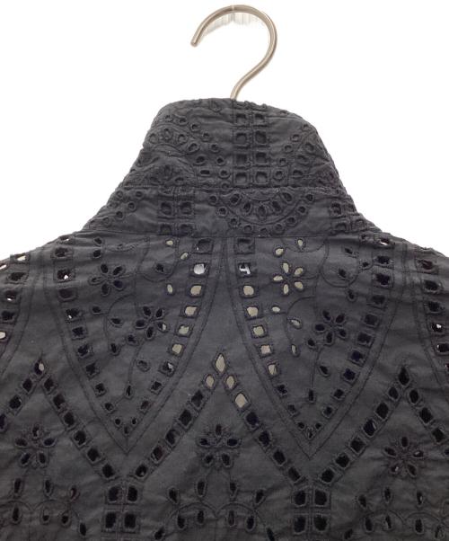 GANNI（ガニー）Ganni (ガニー) カットワークワンピース ブラック サイズ:SIZE 40の古着・服飾アイテム