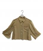 GRACE CLASSグレースクラス）の古着「シアーポンチョシャツ」｜ベージュ