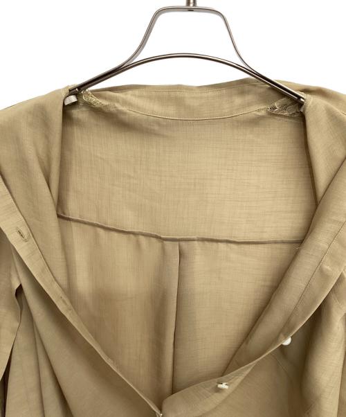 GRACE CLASS（グレースクラス）GRACE CLASS (グレースクラス) シアーポンチョシャツ ベージュ サイズ:36の古着・服飾アイテム