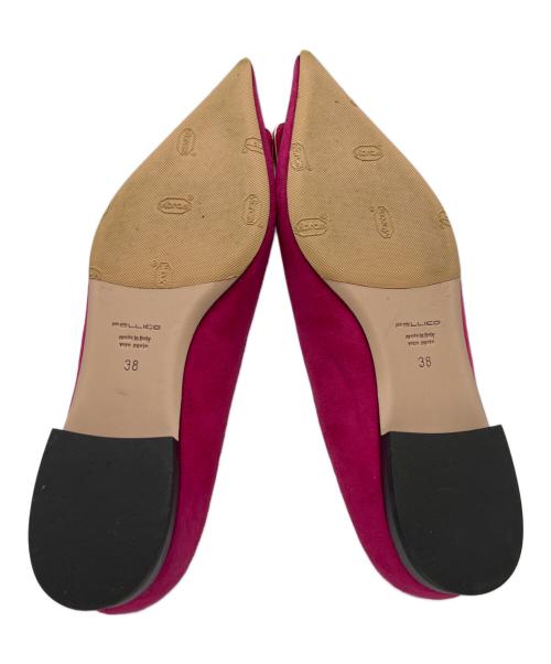 PELLICO（ペリーコ）PELLICO (ペリーコ) CUORE デュエ アネッリ スウェード パンプス ショッキングピンク サイズ:38の古着・服飾アイテム