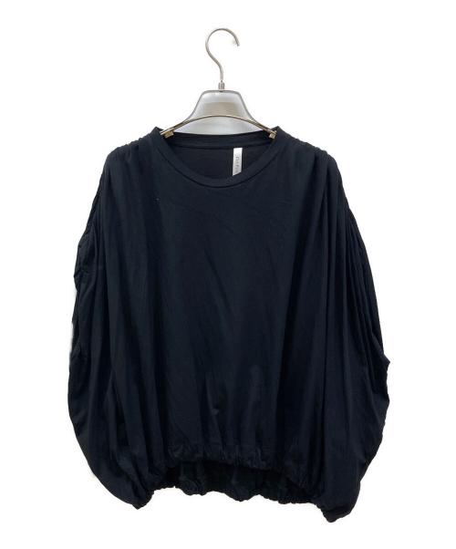 Col Pierrot（コルピエロ）Col Pierrot (コルピエロ) カットソーギャザーブラウス ブラック サイズ:FREEの古着・服飾アイテム