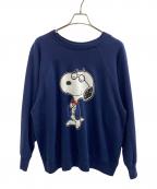 Rocky Mountain FeatherBed×PEANUTSロッキーマウンテンフェザーベッド×ピーナッツ）の古着「スウェット」｜ネイビー