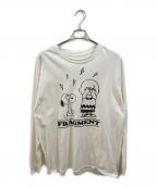 THE CONVENI×PEANUTSザ・コンビニ×ピーナッツ）の古着「ロングスリーブカットソー」｜ホワイト