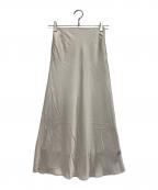 BALLSEYボールジィ）の古着「エラスティックサテン マーメイドロングスカート」｜ベージュ