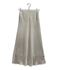 BALLSEY（ボールジィ）の古着「エラスティックサテン マーメイドロングスカート」｜ベージュ
