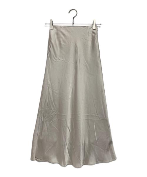 BALLSEY（ボールジィ）BALLSEY (ボールジィ) エラスティックサテン マーメイドロングスカート ベージュ サイズ:32の古着・服飾アイテム