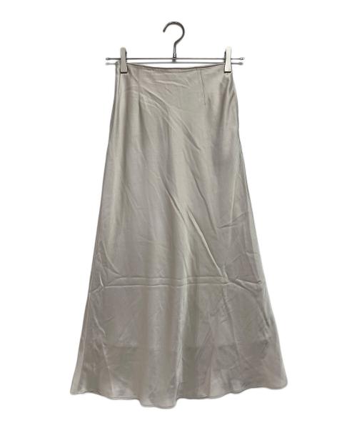 BALLSEY（ボールジィ）BALLSEY (ボールジィ) エラスティックサテン マーメイドロングスカート ベージュ サイズ:32の古着・服飾アイテム