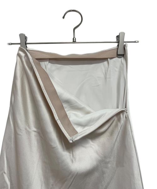 BALLSEY（ボールジィ）BALLSEY (ボールジィ) エラスティックサテン マーメイドロングスカート ベージュ サイズ:32の古着・服飾アイテム
