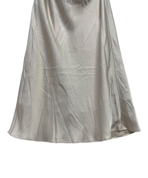 BALLSEY（ボールジィ）BALLSEY (ボールジィ) エラスティックサテン マーメイドロングスカート ベージュ サイズ:32の古着・服飾アイテム