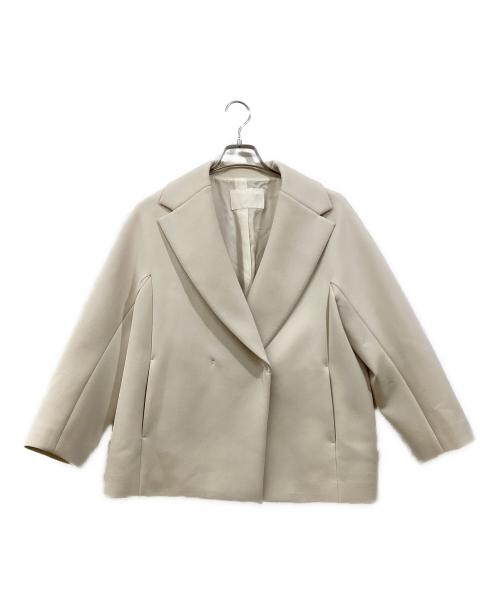 BALLSEY（ボールジィ）BALLSEY (ボールジィ) スキューバジャージー ショートコート ベージュ サイズ:34の古着・服飾アイテム