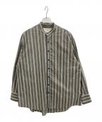 TODAYFULトゥデイフル）の古着「Stripe Over Shirts」｜グレー