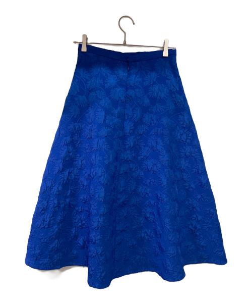martinique（マルティニーク）martinique (マルティニーク) フラワージャガードフレアスカート ブルー サイズ:1の古着・服飾アイテム