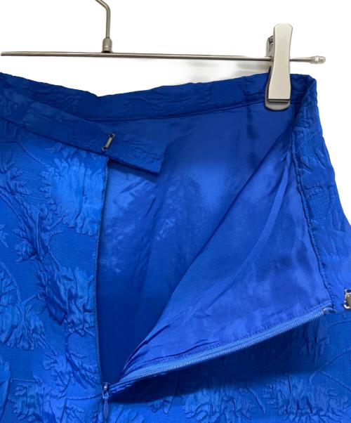 martinique（マルティニーク）martinique (マルティニーク) フラワージャガードフレアスカート ブルー サイズ:1の古着・服飾アイテム