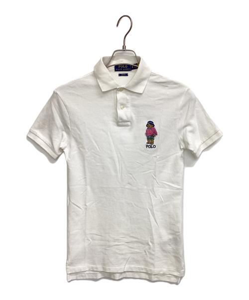 POLO RALPH LAUREN（ポロ・ラルフローレン）POLO RALPH LAUREN (ポロ・ラルフローレン) ポロベアポロシャツ ホワイト サイズ:XSの古着・服飾アイテム