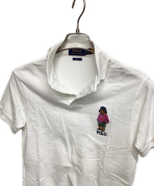 POLO RALPH LAUREN（ポロ・ラルフローレン）POLO RALPH LAUREN (ポロ・ラルフローレン) ポロベアポロシャツ ホワイト サイズ:XSの古着・服飾アイテム