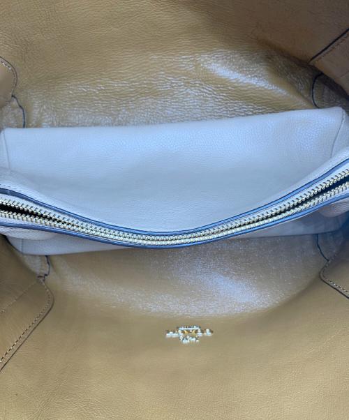 COACH（コーチ）COACH (コーチ) ハドリーホーボー カラーブロック ブラウン×ベージュの古着・服飾アイテム