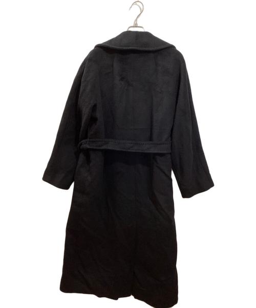 Max Mara WEEK END LINE（マックスマーラ ウイークエンドライン）MAX MARA WEEK END LINE (マックスマーラ ウイークエンドライン) ベルテッドコート ブラック サイズ:SIZE 38の古着・服飾アイテム