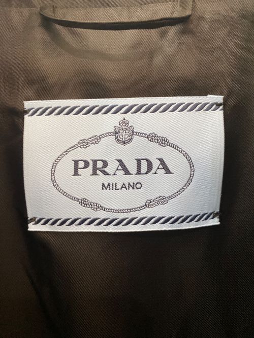PRADA（プラダ）PRADA (プラダ) Re-Nylon クロップド ブルゾンジャケット ブラック サイズ:38の古着・服飾アイテム