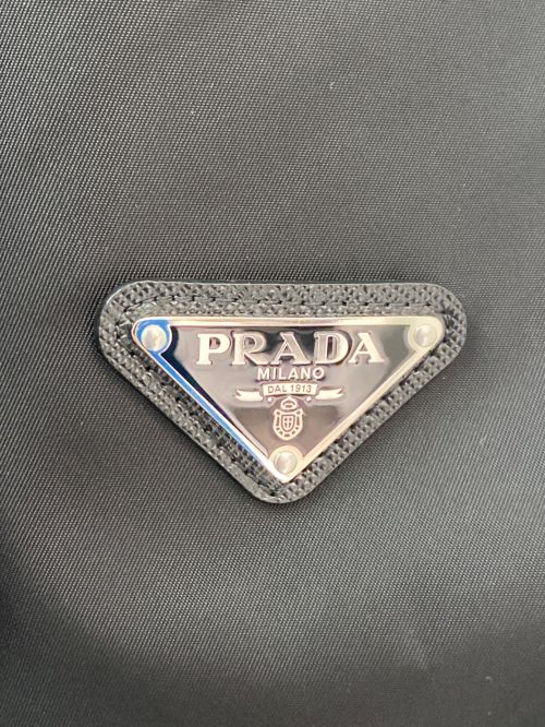 PRADA（プラダ）PRADA (プラダ) Re-Nylon クロップド ブルゾンジャケット ブラック サイズ:38の古着・服飾アイテム