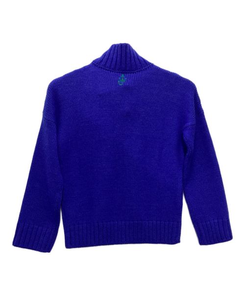 J.W.ANDERSON（ジェイダブリューアンダーソン）J.W.ANDERSON (ジェイダブリューアンダーソン) パッチポケットタートルニット ブルー サイズ:XSの古着・服飾アイテム