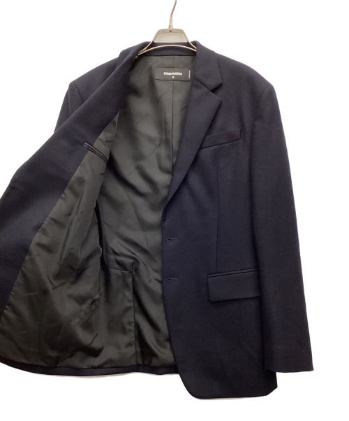 DSQUARED2（ディースクエアード）DSQUARED2 (ディースクエアード) テーラードジャケット ネイビー サイズ:46の古着・服飾アイテム