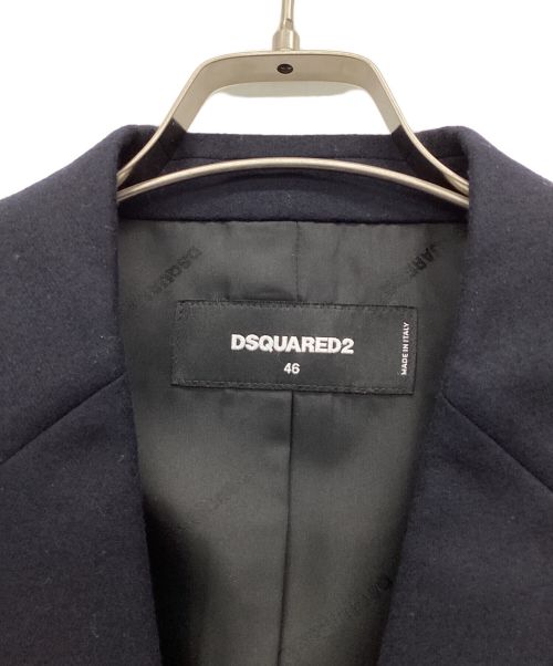 DSQUARED2（ディースクエアード）DSQUARED2 (ディースクエアード) テーラードジャケット ネイビー サイズ:46の古着・服飾アイテム