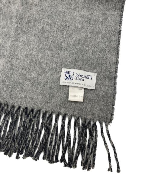 JOHNSTONS OF ELGIN（ジョンストンズオブエルガン）JOHNSTONS OF ELGIN (ジョンストンズオブエルガン) カシミヤマフラー グレーの古着・服飾アイテム