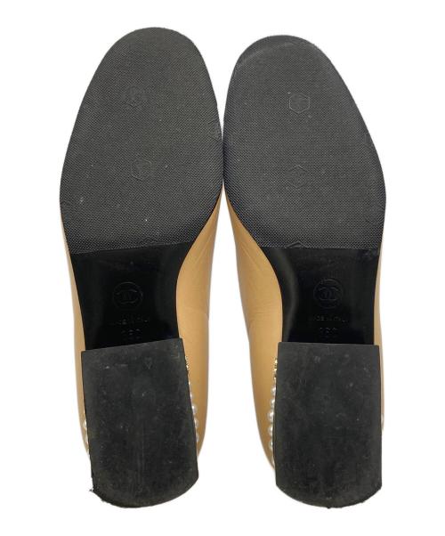 CHANEL（シャネル）CHANEL (シャネル) バレエパンプス ベージュ×ブラック サイズ:36Cの古着・服飾アイテム