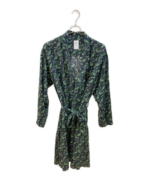 MISTER GENTLE MAN（ミスタージェントルマン）MISTER GENTLE MAN (ミスタージェントルマン) CAMP COLLAR FLOWER ガウンシャツ ネイビー サイズ:Mの古着・服飾アイテム