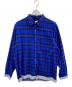 uniform experiment（ユニフォームエクスペリメント）の古着「LINE FLANNEL BIG REGULAR COLLAR SHIRT」｜ブルー